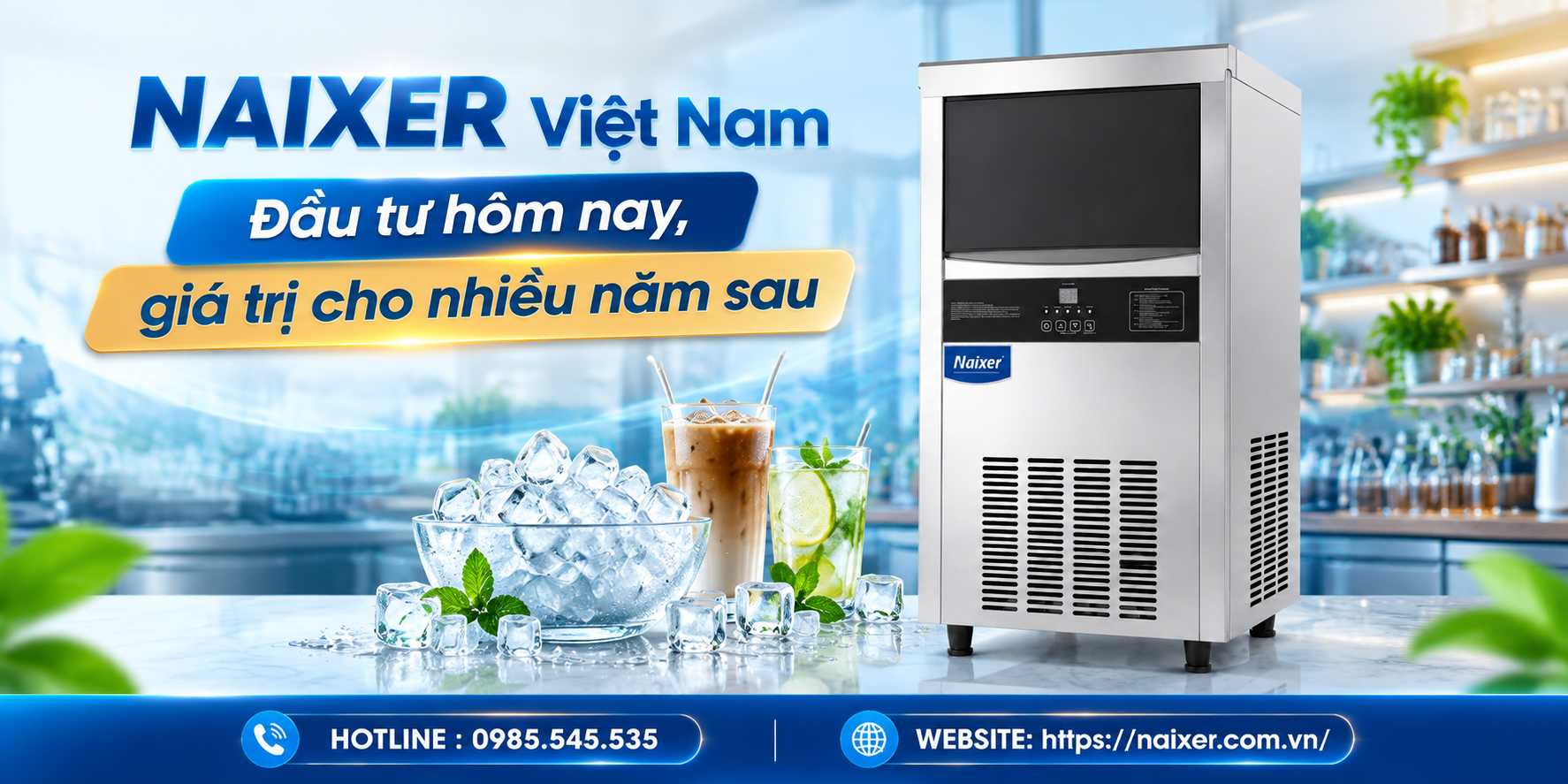 Đặc điểm nổi bật của máy làm đá NAIXER TH-120B