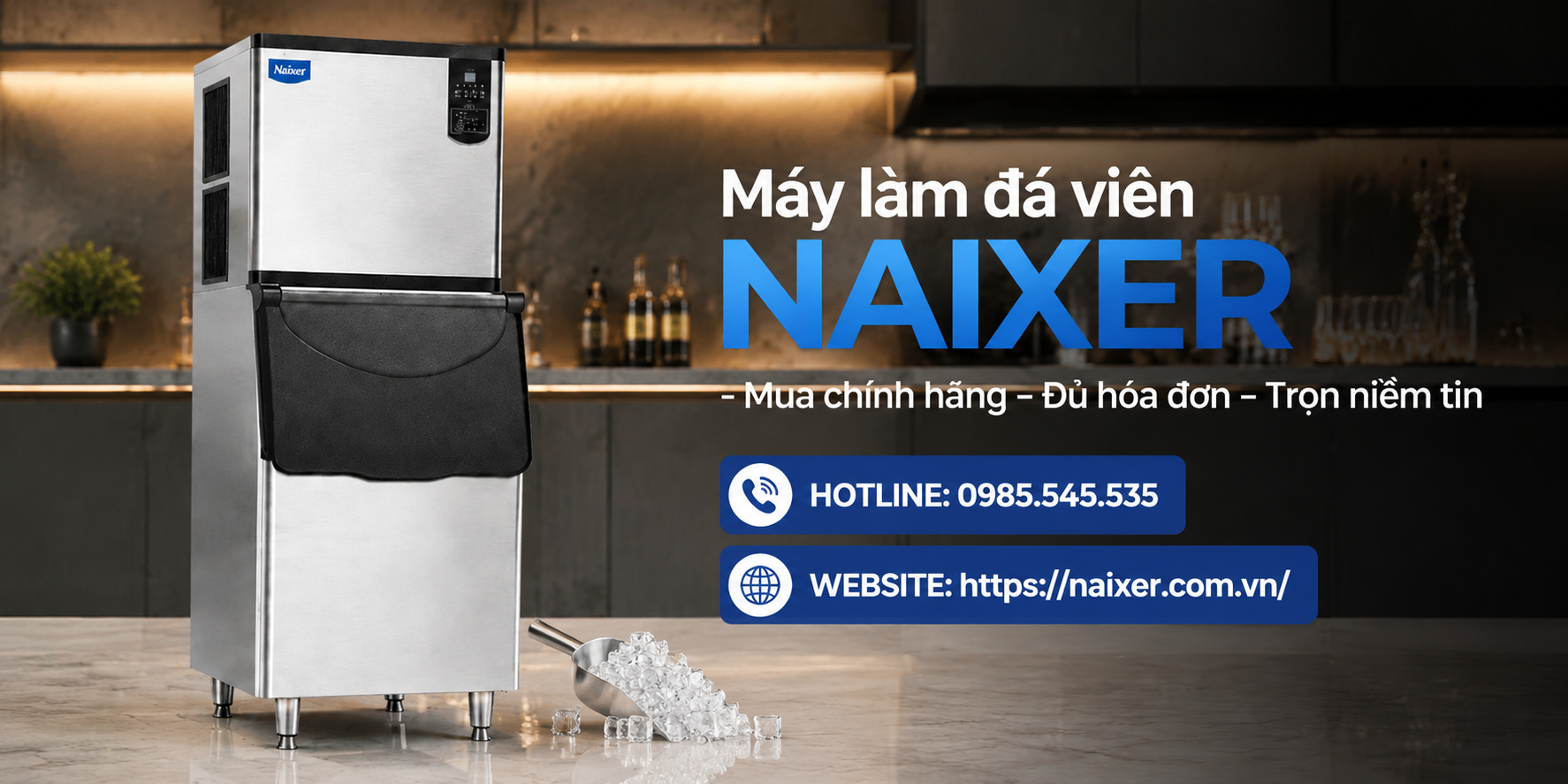 Điều gì làm nên giá trị của máy làm đá viên NAIXER TH-500B?