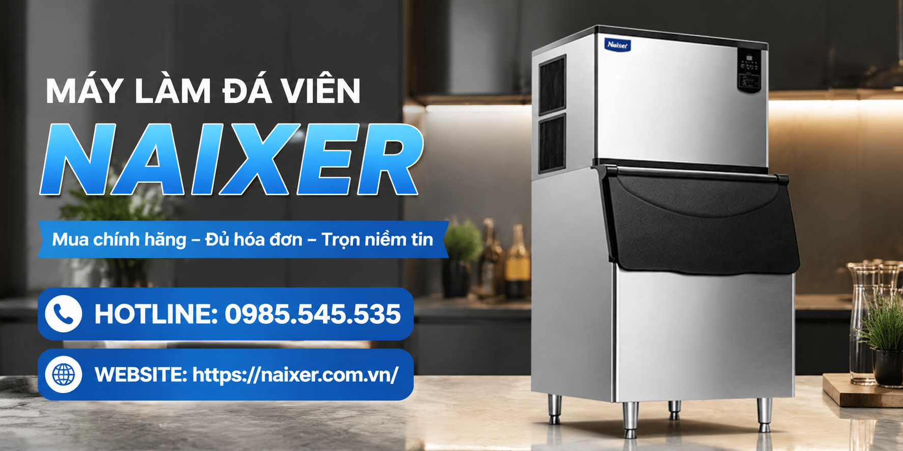 Điều gì làm nên giá trị của máy làm đá viên NAIXER TH-700B?