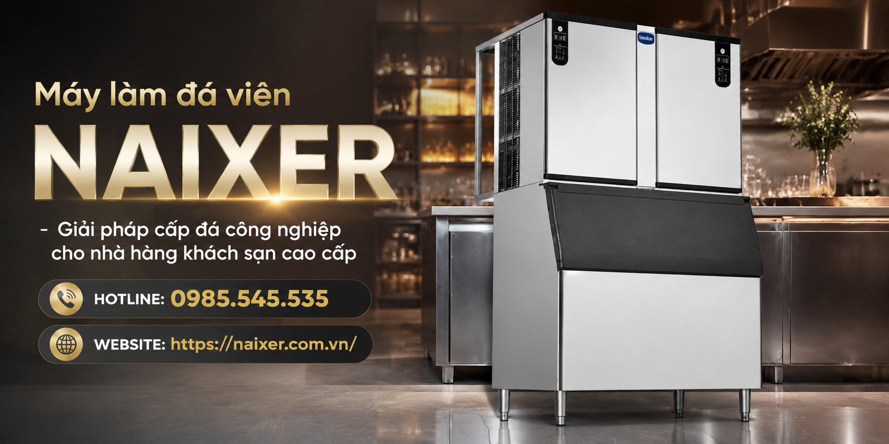 Lợi ích khi đầu tư Máy làm đá viên 700 kg NAIXER TH-1500B
