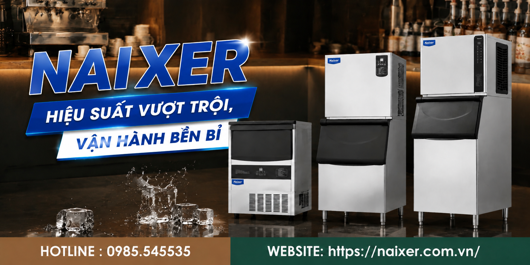 Ứng dụng của máy đá viên 700 kg/ngày NAIXER TH-1500B
