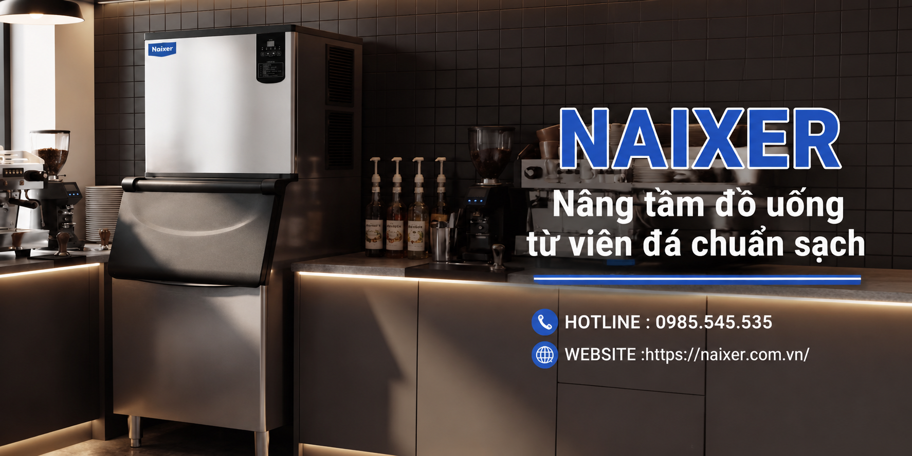 Vì sao nên mua máy đá viên NAIXER TH-1000B tại NAIXER Việt Nam?